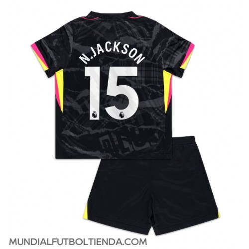 Camiseta Chelsea Nicolas Jackson #15 Tercera Equipación Replica 2024-25 para niños mangas cortas (+ Pantalones cortos)